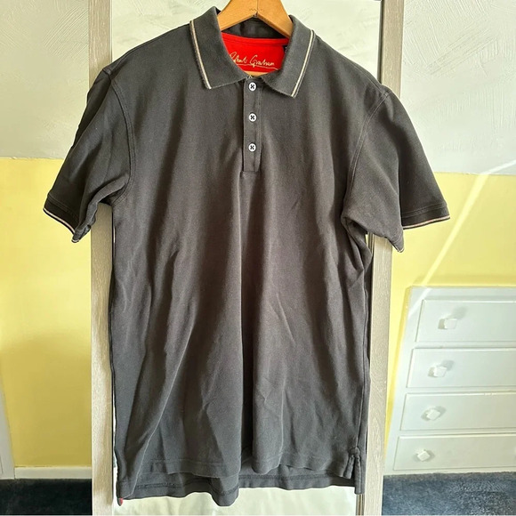 Robert Graham Knowledge‎ Wisdom Truth Polo Shirt Size M Black Floral Embroidered - Picture 9 of 10